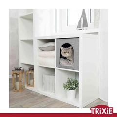 Лежак-печера Trixie 44087 "Ella" для тварин на полицю, 33х33х37см,сірий (TX-44087) 4011905440873