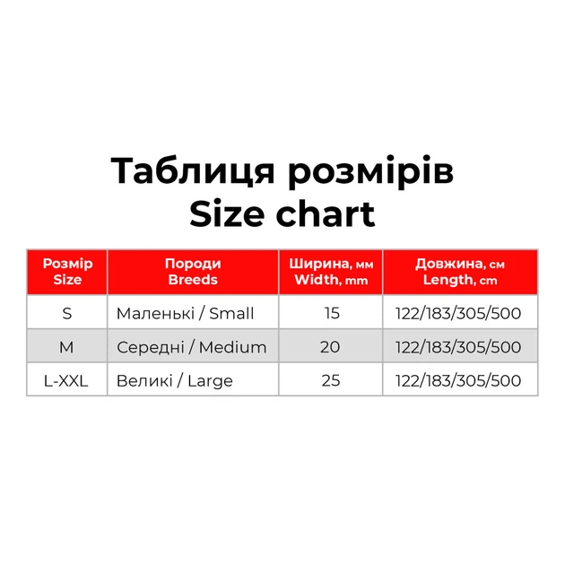 Collar Повідець WAUDOG (ВАУДОГ) 183 см 15 мм для собак чорний