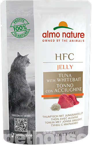 Almo Nature Вологий корм (шматочки в желе) з рис тунець для дорослих котів