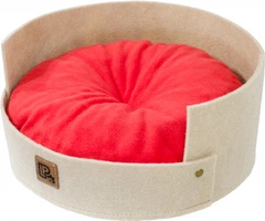 Лежак Lucky Pet Релакс № 2 40х40х17 см Бежево-кораловий (4820268554161)