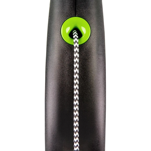 Повідець-рулетка Flexi для собак Black Design трос зелена розмір M 5 м/20 кг