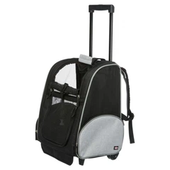 Переноска-рюкзак для собак Trixie Trolley на колесах чорна/сіра 32 x 45 x 25 см (MLZ6736)