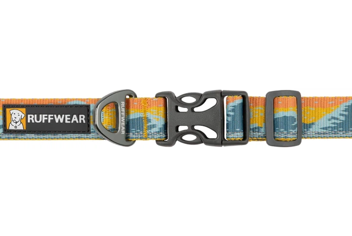 Світловідбиваючий нашийник для собаки Ruffwear Crag™ 28-36 см Оранжево-блакитний