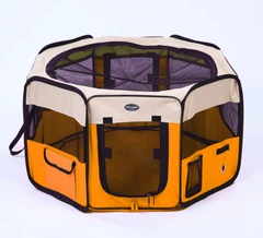 Вольєр-манеж для цуценят SENFUL Pet Playpen оранжевий, 51х81 см