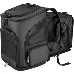 Voyagerpet Рюкзак для домашніх тварин, що розширюється Voyager Pet VB16007T, Чорний