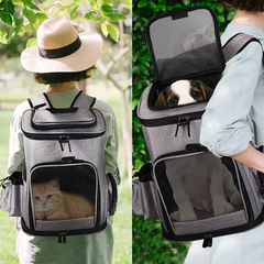 Voyagerpet Рюкзак для домашніх тварин, що розширюється Voyager Pet VB16007T, Чорний