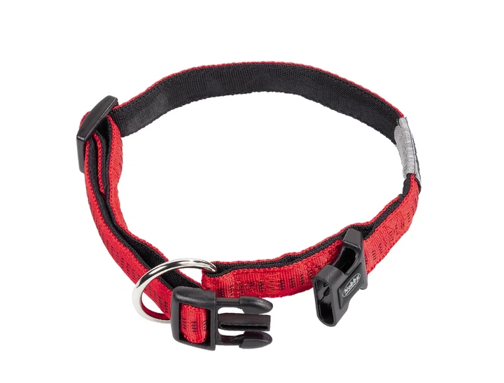 М'який нашийник для собак з чутливою шкірою Soft Grip Collar Nobby S-M: 20 мм, ОШ 30-45 см Червоний