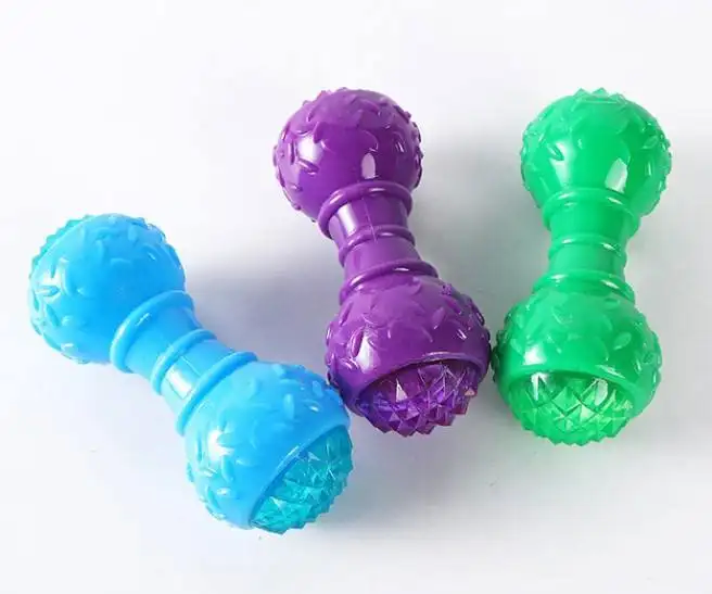 Іграшка, що світиться для собак Bonny Flash dumbbell balls зі звуком, Фіолетовий