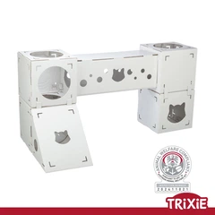 Будиночок-трансформер Trixie 48061 для кота"Fіnса Felice" (картон), 125х62х62см, білий (TX-48061) 4011905480619