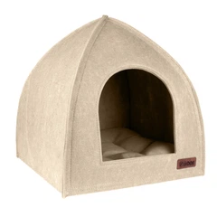 Hi Dog Будиночок ПАЛАТКА HiDOG для собаки або кота 35х35х36см XS бежевий (2551)