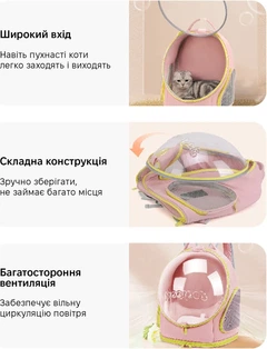 Рюкзак для переноски тварин Inspire TMPB011-purple