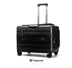 Без бренду Валіза-переноска для тварин на колесах CosmoPet CP-303 44×55×39 см Чорний (JDT-0848209)