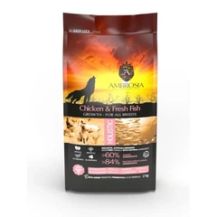Ambrosia Grain Free - Сухий беззерновий корм з куркою та свіжою рибою для цуценят
