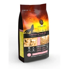 Ambrosia Grain Free - Сухий беззерновий корм з куркою та свіжою рибою для цуценят