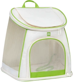 Рюкзак-переноска для собак і котів WAUDOG Relax Eco 40 х 40 x 26 см до 8 кг Білий (9985Соllаr)