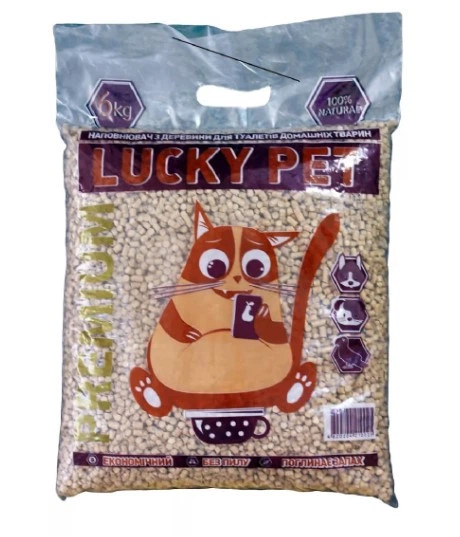 Lucky Pet Деревний наповнювач для котів "Luску Pet" Преміум 3 (кг)