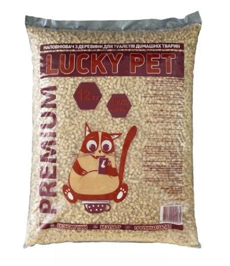Lucky Pet Деревний наповнювач для котів "Luску Pet" Преміум 3 (кг)