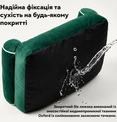 Диван-лежак для собак Inspire TMPB013 70 x 50 x 15 см Green (TMPB013-green)
