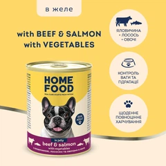 Home Food Вологий корм (шматочки в желе) для дорослих собак