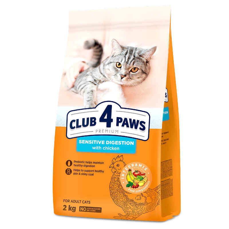 Club 4 Paws Premium Sensitive Digestion Adult Cat Chicken - Сухой корм с курицей для взрослых кошек с чувствительным пищеварением (28 кг)