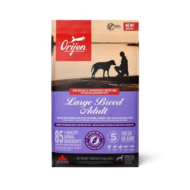 Orijen Large Breed Adult беззерновий корм з птицею та рибою для собак великих порід, 11.4 кг