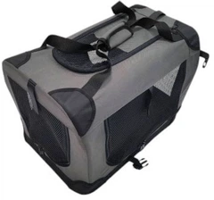 Переносна клітка для собак LS Petproducts XL 22 кг Grey 58 x 81.3 x 58.4 см (7000241012377)