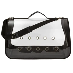 Сумка для перенесення домашніх тварин CosmoPet CP-10L 50х25х27см White-Black (3_06096)