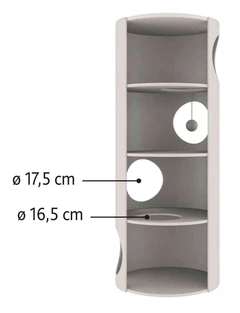 Кігтеточка для котів PolyPet будиночок-вежа бежева 40x100 см КРД/01052-05
