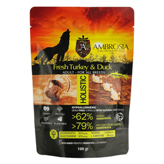 Ambrosia Grain Free Dog Adult Fresh Turkey & Duck - Сухий беззерновий корм зі свіжою індичкою та качкою для дорослих собак
