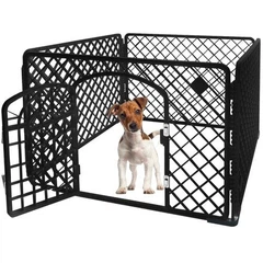 Pet Zoom Манеж загін клітина практичний універсальний для тварин котів собак пластик 90х90х60 см (474832-Prob)