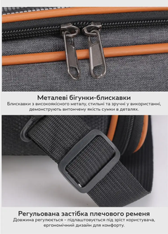 MoorPet Сумка переноска складна зі світловідбиваючими елементами плечовим ременем для тварин собак кішок 50х30х30 см (481218-Prob) Світло-сіра