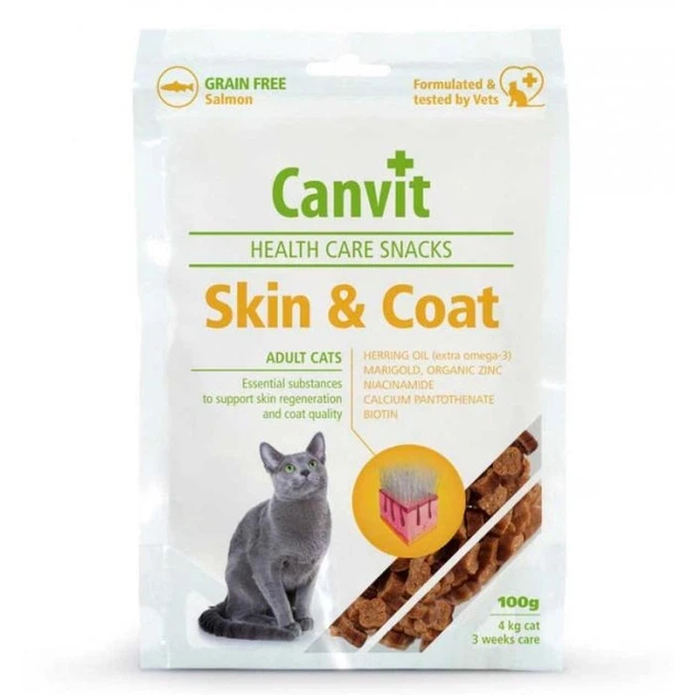 Canvit Ласощі Напіввологі Skin&Coat здорової