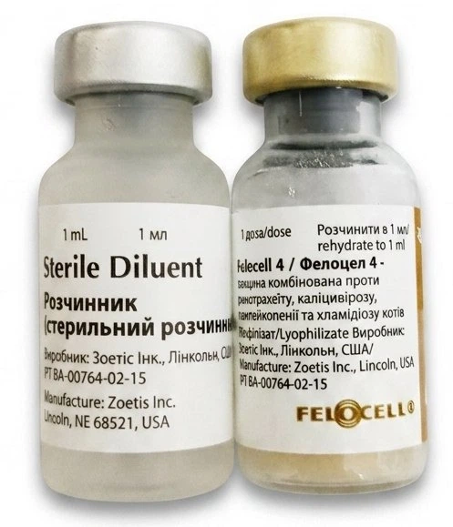 Simparica Вакцина Фелоцел CVR та хламідіоз 1 флакон 1 доза Zoetis