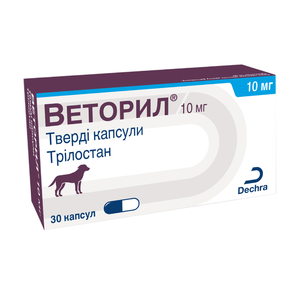 b87e4c702ab3749bfb5ff08ca09abdec Препарат Dechra Веторил Трілостан для собак
