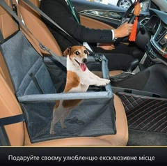 Автогамак водонепроникний для тварин Lollimeow сірий (PLPG4)