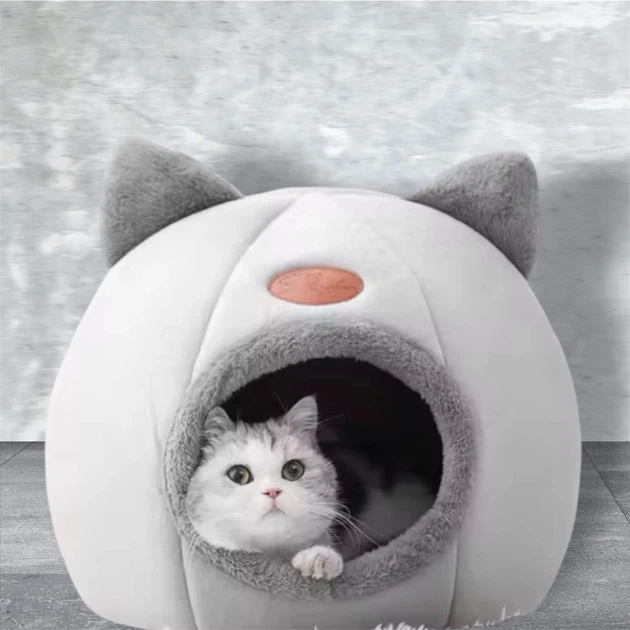 Складаний будиночок-лежанка для домашніх тварин SPOT Сірий для собак і кішок (36х36х36) 1017