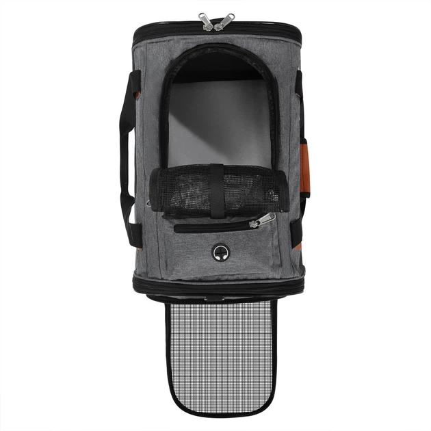 Сумка-переноска для котів та собак 44х30х35 CosmoPet CP-41 Grey