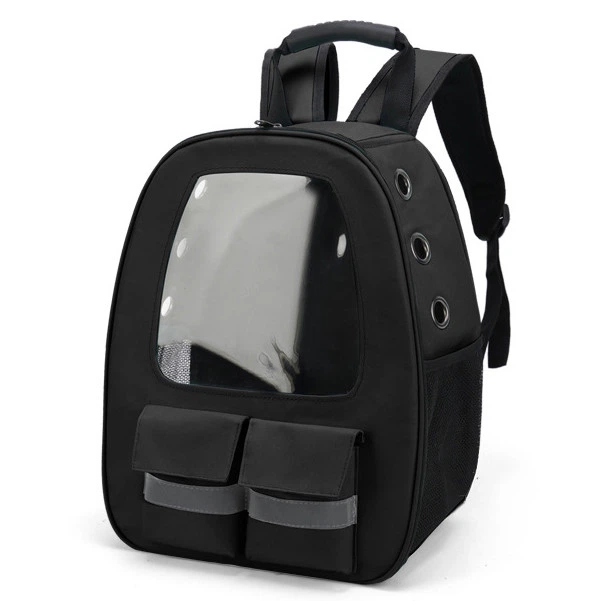 Рюкзак-переноска для котів та собак 41х32х19 CosmoPet CP-36 Black