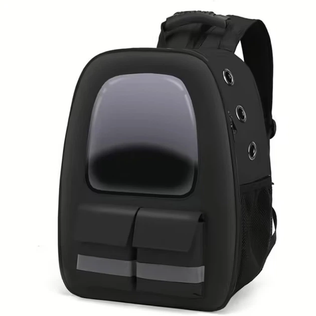 Рюкзак-переноска для котів та собак CosmoPet CP-36 41 х 32 х 19 см Чорний