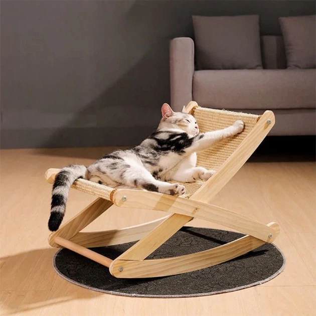 Шезлонг Taotaopets Y0037 лежак кігтеточка для котів