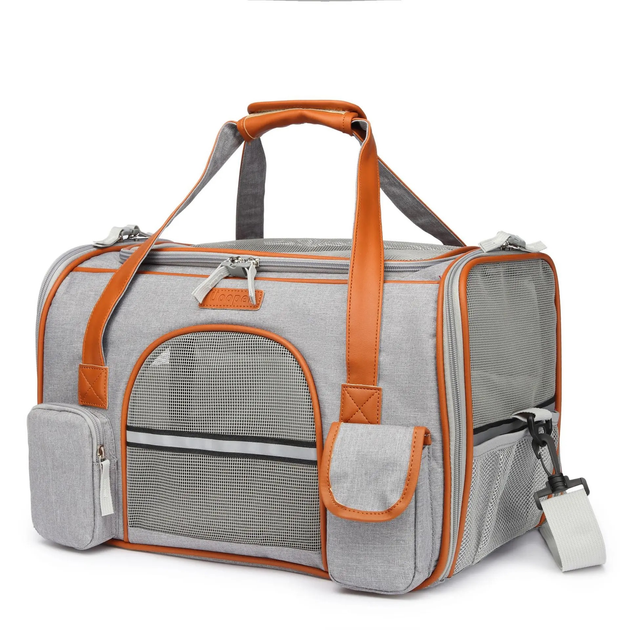 Luposan Сумка для перенесення собак та котів Bestopet (Люпосанчик) Soft Sided Pet Carrier Bag BS-SS-014S, Grey