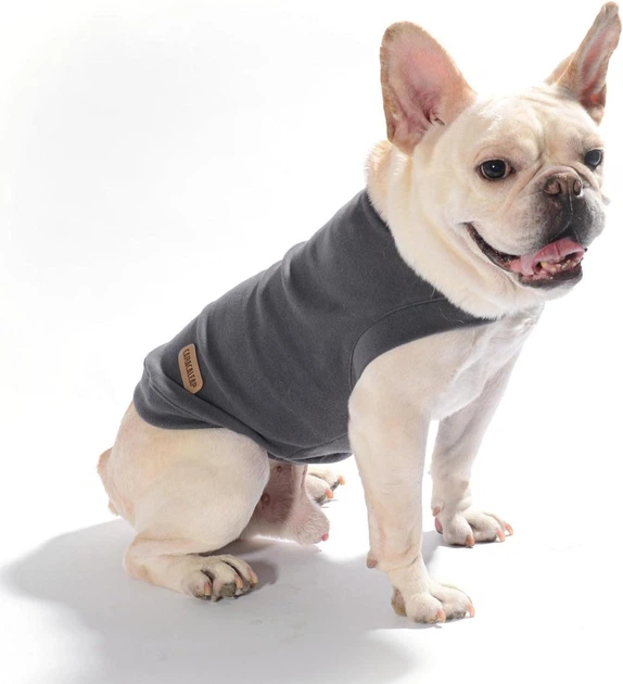 Без бренду Dog Jumper м’який флісовий светр для собак і котів S, темно‑сірий — теплий пуловер на осінь/зиму