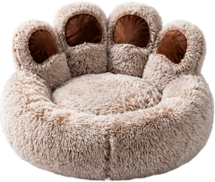 Лежанка для котів та собак Inspire Лапа Ведмедя 60 см Grey-Brown (bears-brown-grey)