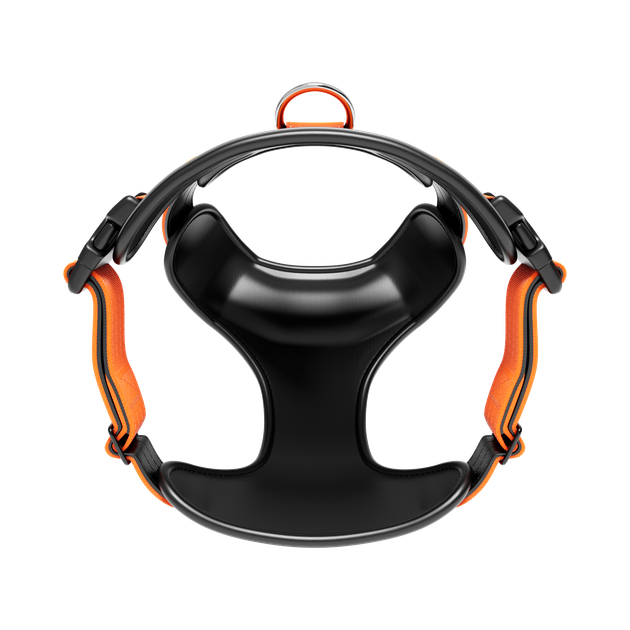 Анатомічна шлея для собак BullyBillows Premium Comfort Harness L: ОШ 39-66 см, ОГ 79-96 см Помаранчевий