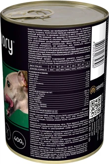 Влажный корм Savory для взрослых собак с четырьмя видами мяса 400 г, 4820232630396