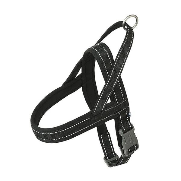 Пом'якшена шлея для собак Hurtta Casual harness ECO 35-45 Чорний