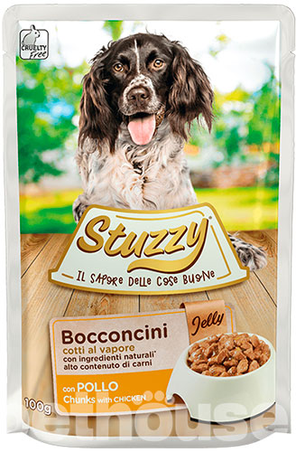 Stuzzy Вологий корм (шматочки в желе) з курка м'ясо та м'ясні субпродукти для собак