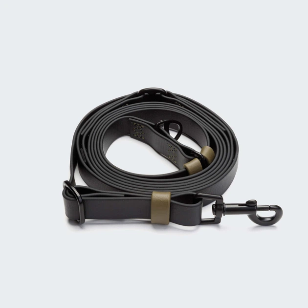 Біотановий повідець вільні руки для собак Cloud7 Hands-Free-Leash Ipanema Чорний 1,6 - 2,6 м One Size