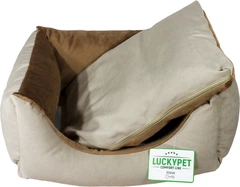 Лежак Lucky Pet Ліра №1 40х50х22 см Бежевий (4820224218205)