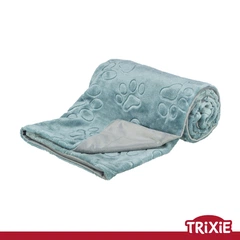 Ковдра для тварин Trixie 376003 "Barry" (м'який плюш), 70х50, синій/сірий (TX-376003) 4011905626451